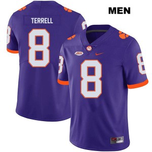 Mens A.J. Terrell Purple CFP Champs #8 Stitched Jersey