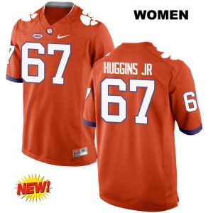 Women Albert Huggins Orange Clemson Tigers #67 University Jersey