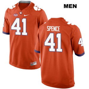 Men Alex Spence Orange Clemson Tigers #41 Football Jerseys
