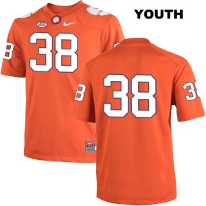 Youth Amir Trapp Orange Clemson Tigers #38 No Name Player Jersey