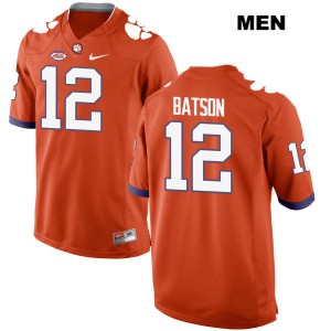 Men's Ben Batson Orange Clemson Tigers #12 Player Jerseys