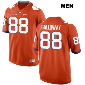 Men Braden Galloway Orange Clemson Tigers #88 College Jersey
