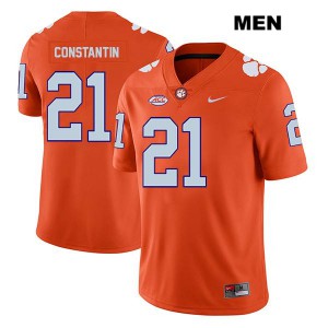 Men Bryton Constantin Orange Clemson Tigers #21 University Jersey