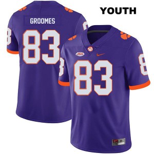 Youth Carter Groomes Purple CFP Champs #83 University Jersey