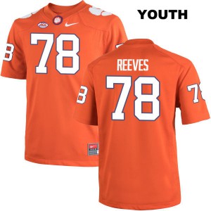 Youth Chandler Reeves Orange Clemson National Championship #78 Football Jersey