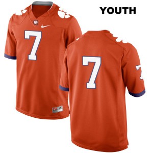 Youth Chase Brice Orange Clemson Tigers #7 No Name Stitched Jersey