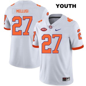 Youth Chez Mellusi White CFP Champs #27 Stitched Jersey