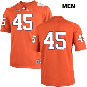 Men's Chris Register Orange Clemson #45 No Name Stitch Jerseys