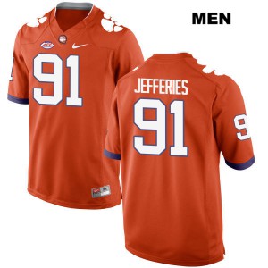 Men's Darnell Jefferies Orange CFP Champs #91 University Jersey