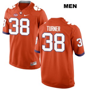 Men Elijah Turner Orange Clemson Tigers #38 Player Jerseys
