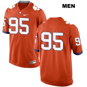 Mens Isaac Moorhouse Orange Clemson Tigers #95 No Name Stitched Jerseys
