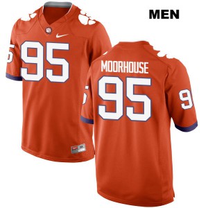 Men's Isaac Moorhouse Orange Clemson #95 Embroidery Jerseys