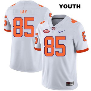 Youth Jaelyn Lay White Clemson #85 Official Jersey