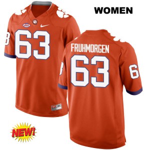 Womens Jake Fruhmorgen Orange CFP Champs #63 High School Jersey