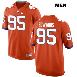 Mens James Edwards Orange CFP Champs #95 Stitch Jerseys