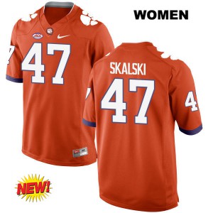 Women James Skalski Orange CFP Champs #47 Stitched Jerseys