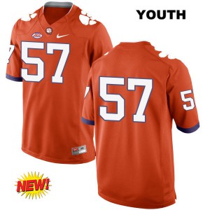 Youth Jay Guillermo Orange Clemson University #57 No Name College Jersey