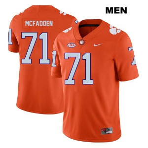 Men Jordan McFadden Orange Clemson #71 Stitched Jersey