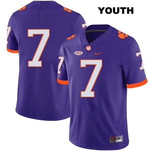 Youth Justin Mascoll Purple CFP Champs #7 No Name High School Jersey