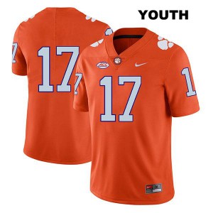 Youth Kane Patterson Orange Clemson Tigers #17 No Name Stitched Jersey
