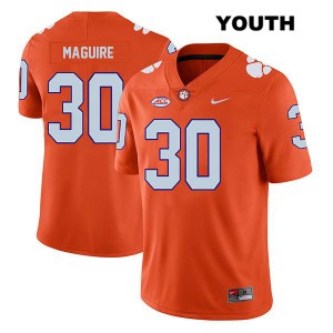 Youth Keith Maguire Orange CFP Champs #30 Stitched Jerseys
