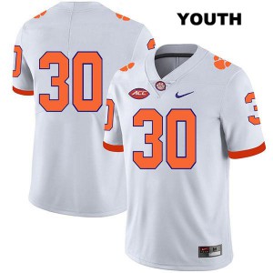 Youth Keith Maguire White CFP Champs #30 No Name Alumni Jerseys