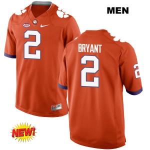 Men Kelly Bryant Orange Clemson University #2 Stitch Jerseys