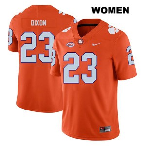 Womens Lyn-J Dixon Orange Clemson University #23 Official Jersey