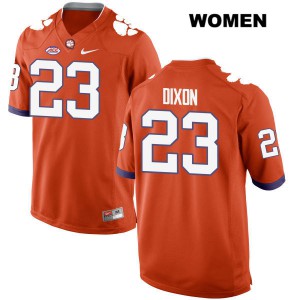 Womens Lyn-J Dixon Orange Clemson National Championship #23 Stitched Jersey
