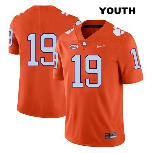 Youth Michel Dukes Orange Clemson National Championship #19 No Name Stitched Jersey