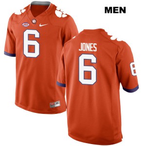 Men's Mike Jones Jr. Orange Clemson #6 Player Jersey