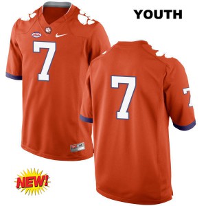 Youth Mike Williams Orange Clemson University #7 No Name Player Jersey