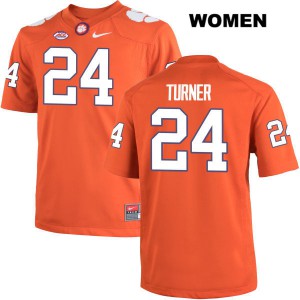 Womens Nolan Turner Orange CFP Champs #24 College Jersey