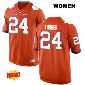 Women Nolan Turner Orange CFP Champs #24 University Jerseys
