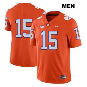 Men Patrick McClure Orange Clemson University #15 No Name Player Jersey
