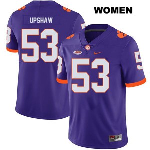 Women's Regan Upshaw Purple CFP Champs #53 Embroidery Jerseys