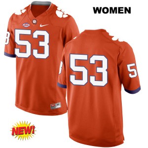 Women Regan Upshaw Orange CFP Champs #53 No Name Stitched Jersey