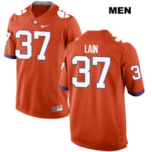 Men Ryan Mac Lain Orange Clemson Tigers #37 Stitch Jersey
