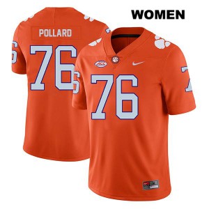 Womens Sean Pollard Orange CFP Champs #76 University Jerseys