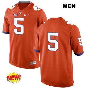 Men's Shaq Smith Orange Clemson University #5 No Name Player Jerseys