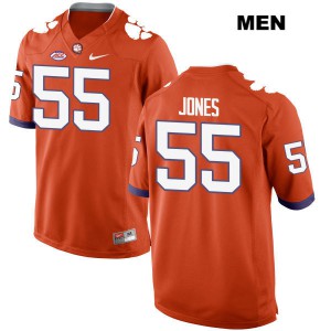 Men's Stan Jones Jr. Orange Clemson #55 Embroidery Jerseys