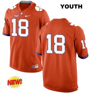 Youth T.J. Chase Orange Clemson National Championship #18 No Name Official Jerseys