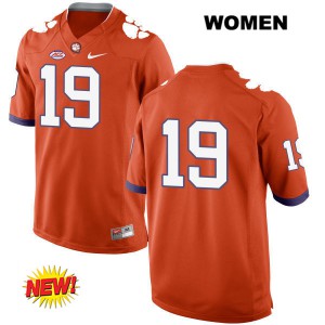 Women's Tanner Muse Orange CFP Champs #19 No Name Player Jerseys