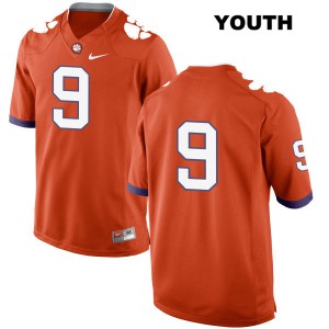 Youth Travis Etienne Orange CFP Champs #9 No Name Stitched Jersey