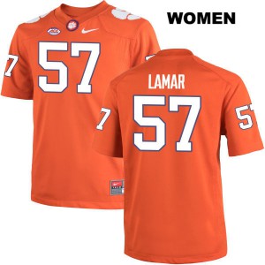 Women's Tre Lamar Orange CFP Champs #57 Official Jerseys