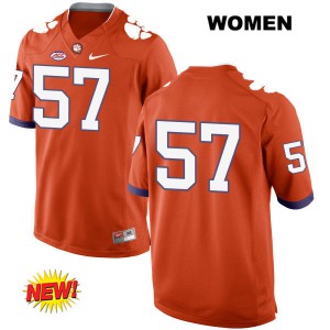 Women's Tre Lamar Orange Clemson #57 No Name Football Jersey