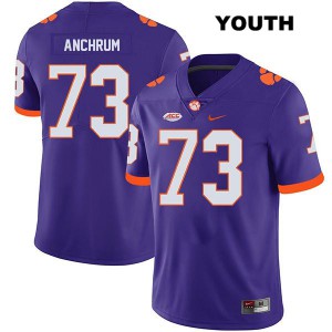 Youth Tremayne Anchrum Purple CFP Champs #73 Player Jersey