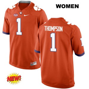 Women Trevion Thompson Orange Clemson Tigers #1 High School Jersey