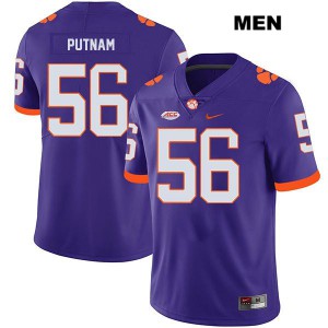Men Will Putnam Purple CFP Champs #56 Stitch Jerseys