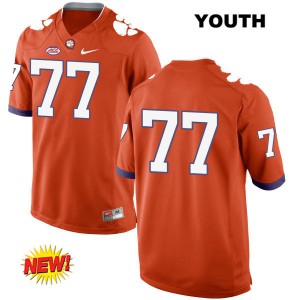 Youth Zach Giella Orange CFP Champs #77 No Name Stitched Jerseys